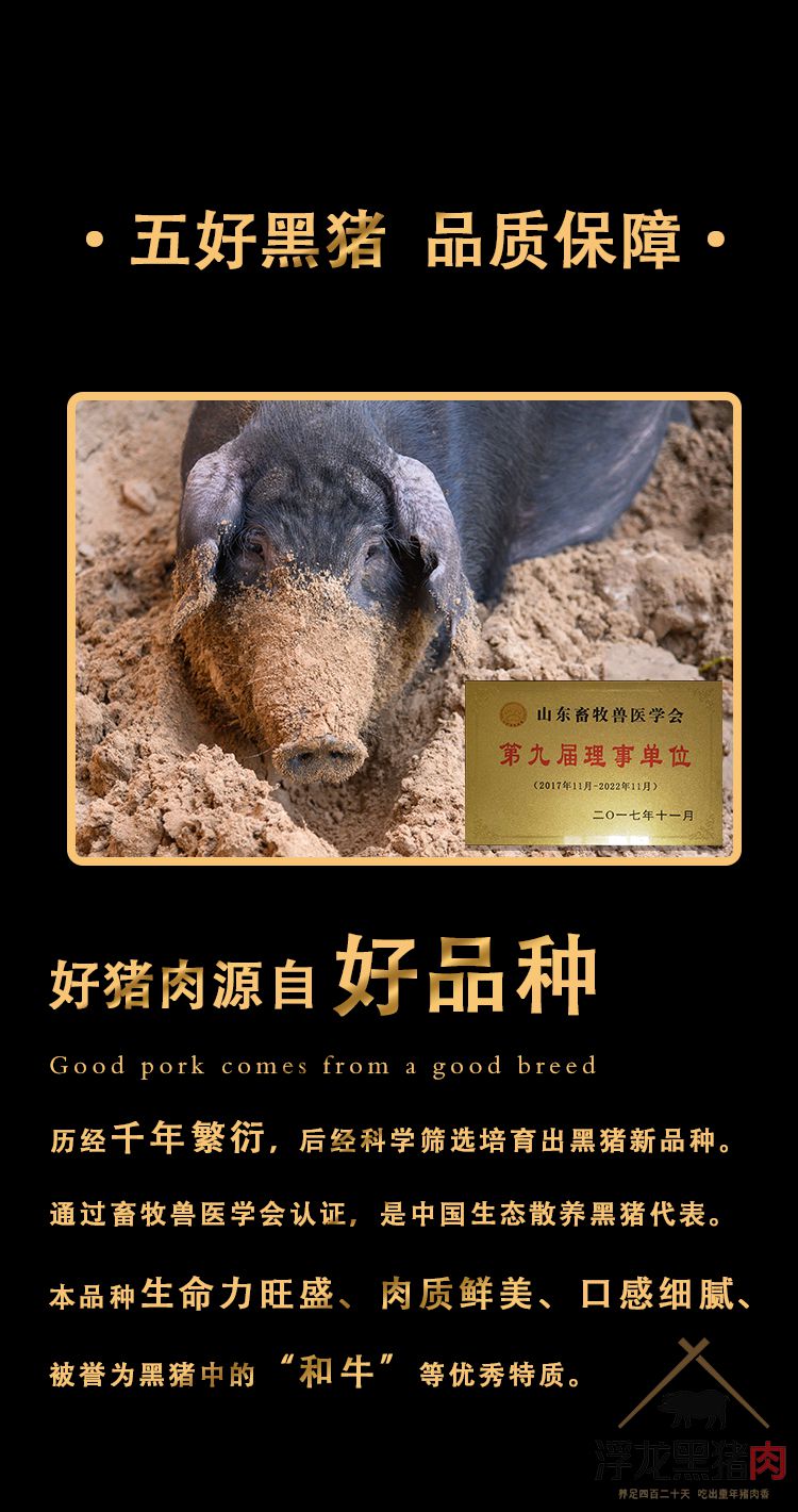 五花肉 生态黑猪肉(图3)